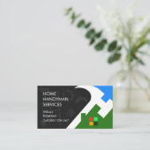 Creatieve Hammer Rooftop Building Visitekaartje (Staand voorkant)