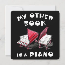 Creatieve handgetekende boeken op wielen en piano kaart