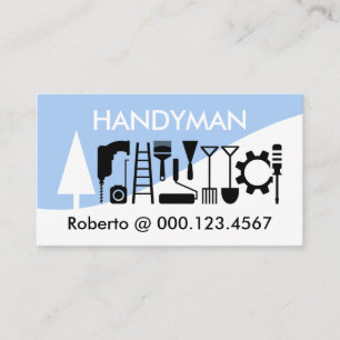 Creatieve Handyman-gereedschap Boom Heuvelhelling Visitekaartje