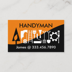 Creatieve Handyman-gereedschap Boom Heuvelhelling Visitekaartje