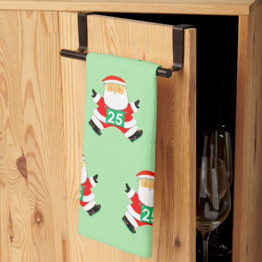 Creatieve hardloop vakantie cadeau theedoek (Derde Gevouwen)