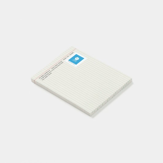 Creatieve herinneringen over gelinkt laptoppapier post-it® notes (Schuin)