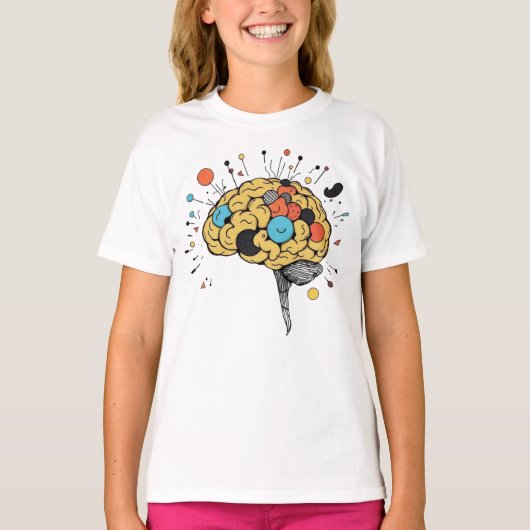 Creatieve Hersenen Abstracte Mentale Gezondheid Il T-shirt (Voorkant)