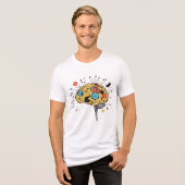 Creatieve Hersenen Abstracte Mentale Gezondheid Il Tri-Blend Shirt (Voorkant volledig)