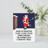 Creatieve Hockey Kerst Briefkaart (Staand voorkant)