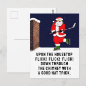 Creatieve Hockey Kerst Briefkaart (Voorkant / Achterkant)