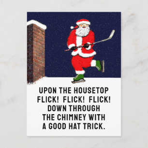 Creatieve Hockey Kerst Briefkaart