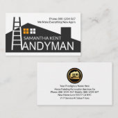 Creatieve Home Building Rooftop Ladder Visitekaartje (Voorkant / Achterkant)