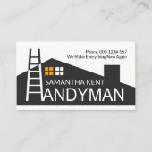 Creatieve Home Building Rooftop Ladder Visitekaartje (Voorkant)