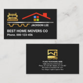 Creatieve Home Moving Truck Visitekaartje (Voorkant / Achterkant)
