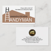 Creatieve Home Rooftop Ladder Brush Builder Visitekaartje (Voorkant / Achterkant)