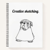 Creatieve honden schetsen notitieboek (Voorkant)