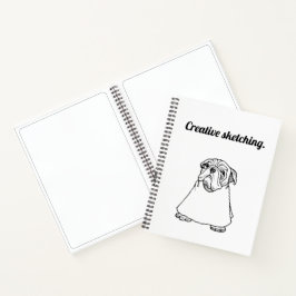 Creatieve honden schetsen notitieboek