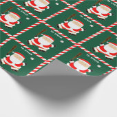 Creatieve honkbal kerstcadeau cadeaupapier (Hoek)