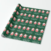 Creatieve honkbal kerstcadeau cadeaupapier (Uitgerold)
