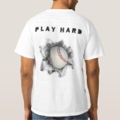 Creatieve honkbal t-shirt (Achterkant)