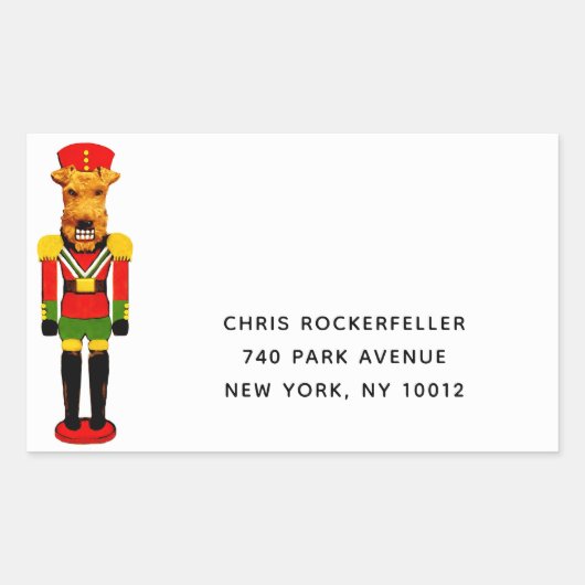 Creatieve Kerst Adresetiketten Rechthoekige Sticker (Voorkant)