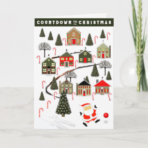Creatieve Kerst Countdown Advent Feestdagen Kaart