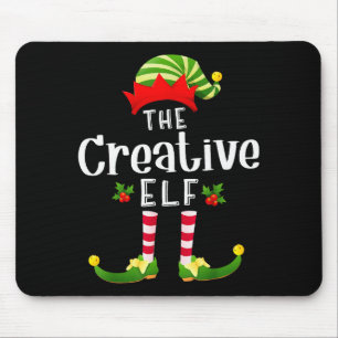 Creatieve Kerst Elf Matching Pyjama Kerstfeest Muismat