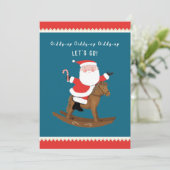 Creatieve kerstfeest uitnodiging (Staand voorkant)