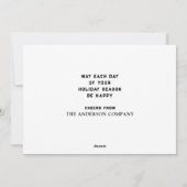 Creatieve kerstfeestkaarten feestdagenkaart (Achterkant)