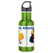 Creatieve Kerstman met verrassingen Apple Drinkwar Waterfles (Voorkant)
