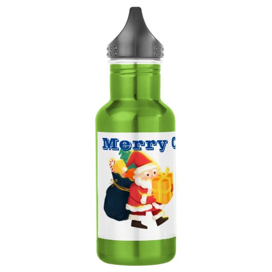 Creatieve Kerstman met verrassingen Apple Drinkwar Waterfles (Links)