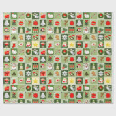 Creatieve Kerstmis Adventkalender Cadeaupapier (Vlak)