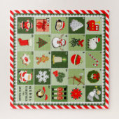 Creatieve Kerstmis Adventkalender Legpuzzel (Horizontaal)