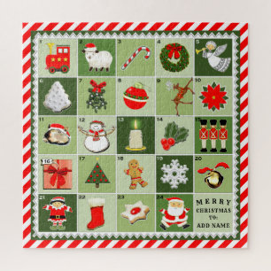 Creatieve Kerstmis Adventkalender Legpuzzel