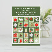 Creatieve Kerstmis Feestdagenkaart (Staand voorkant)