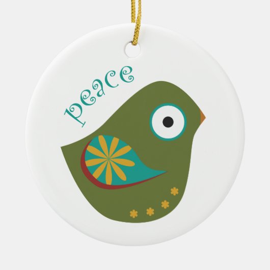 Creatieve kerstproducten keramisch ornament (Voorkant)