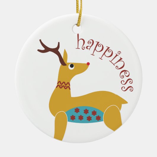 Creatieve kerstproducten keramisch ornament (Voorkant)