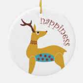 Creatieve kerstproducten keramisch ornament (Achterkant)