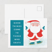 Creatieve kerstvakantie ansichtkaarten briefkaart (Voorkant / Achterkant)