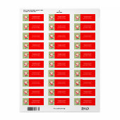 Creatieve kerstvakantie etiket (Full Sheet)