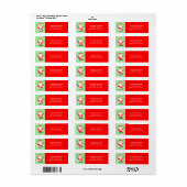 Creatieve kerstvakantie etiket (Full Sheet)