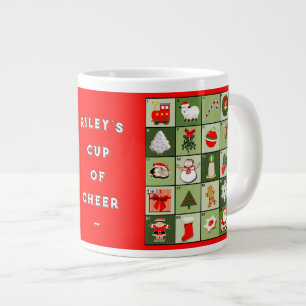 Creatieve Kerstvakantie Reuzen Koffiemok Grote Koffiekop