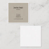 Creatieve klassieke nostalgische ontwerp Amerikaan Vierkante Visitekaartje (Voorkant / Achterkant)