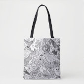 Creatieve kleuractiviteit op Kleuren Tote Bag (Voorkant)