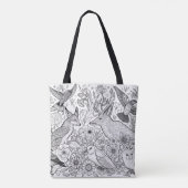 Creatieve kleuractiviteit op Kleuren Tote Bag (Achterkant)