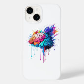 Creatieve kleurrijke Brain Splash Artwork Case-Mate iPhone Case (Achterkant)