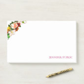 Creatieve Kleurrijke Waterverf Bloemen Sjabloon Ch Post-it® Notes (Op bureau)