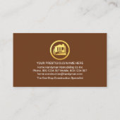 Creatieve Klusjesman Gereedschap Thuis Visitekaartje (Achterkant)