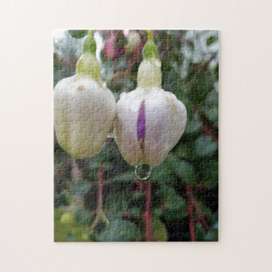 Creatieve knop fuchsia bloem foto legpuzzel (Verticaal)
