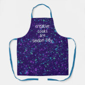 Creatieve koks zijn zelden Paarse Schort met tande (Voorkant)