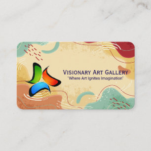 Creatieve Kunst Logo Abstracte Achtergrond Visitekaartje