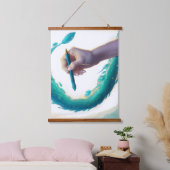 Creatieve kunst met houten wandtapijt hangend wandkleed (Slaapkamer)