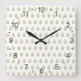 creatieve kunst Ontwerp Vierkante Klok