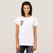 Creatieve kunstenaar hert met baret, penseel t-shirt (Voorkant volledig)